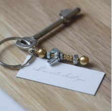Load image into Gallery viewer, Keyring - Nuts about You - Silvary 
