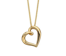 Load image into Gallery viewer, Gold Heart Pendant Necklace - Silvary 
